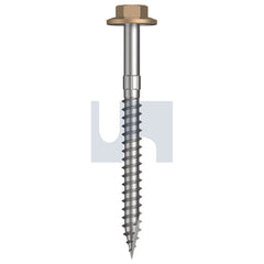 Hobsons - #12-11 x 65 PALE TERRACOTTA - CL4 AS3566 + SCRATCHGUARD TYPE 17 FLANGED HEX HEAD | Q543-PT (Pack of 500)