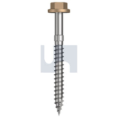 Hobsons - #14-10 x 65 - Pale Terracotta - + Scratchguard Type 17 Flanged Hex Head - Class 4 - Qty 500 | TPTW4FS1410065