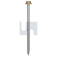 Hobsons - #14-10 x 115 - Pale Terracotta - + Scratchguard Type 17 Flanged Hex Head - Class 4 - Qty 250 | TPTW4FS1410115