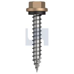 Hobsons - #14-10 x 40 Pale Terracotta - Cl4 As3566 Type 17 Hex Head + Washer | Q620-Pt (Pack Of 1000)