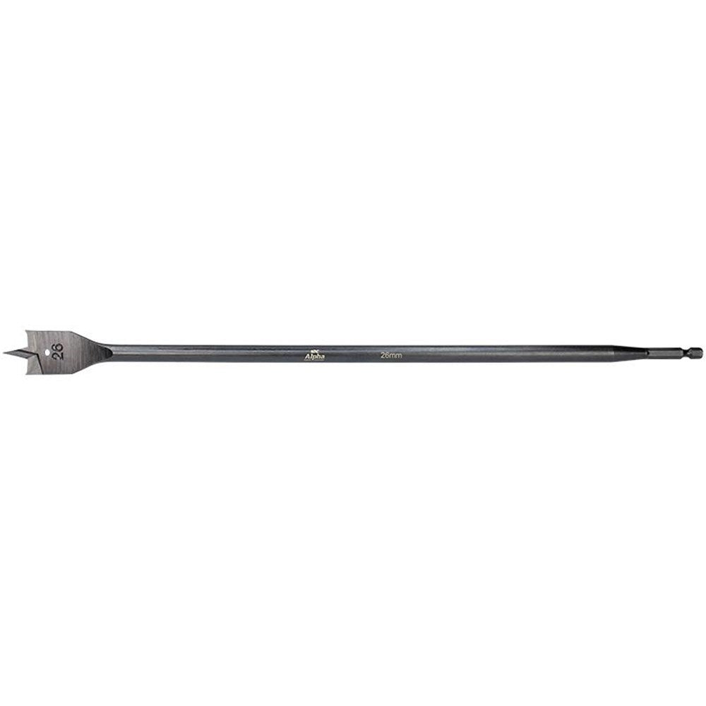 Alpha - 26mm Long Series Spade Bit - Turbobore (400mm/16")