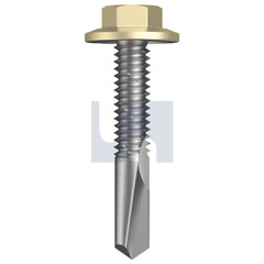 Hobsons - #12-24 x 32 - Sandbank (Straw) - S500 SDS Flanged Hex Head - Class 4 - Qty 1000 | TSA54FH1224032