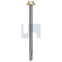 Hobsons - #12-24 x 85 - Sandbank (Straw) - S500 SDS Flanged Hex Head - Class 4 - Qty 500 | TSA54FH1224085