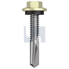 Hobsons - #12-24 x 32 Sandbank (Straw) -Cl4 As3566 S500 Sds Hex Head + Washer | Q486-Sa (Pack Of 1000)