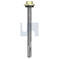 Hobsons - #12-24 x 65 Sandbank (Straw) -Cl4 As3566 S500 Sds Hex Head + Washer | Q490-Sa (Pack Of 500)