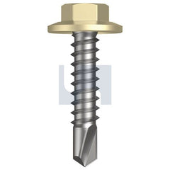 Hobsons - #12-14 x 25 - Sandbank (Straw) - Metal SDS Flanged Hex Head - Class 4 | TSAM4FH1214025