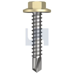 Hobsons - #12-14 x 30 - Sandbank (Straw) - Metal SDS Flanged Hex Head - Class 4 | TSAM4FH1214030