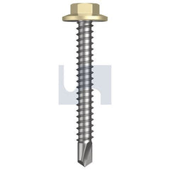 Hobsons - #12-14 x 45 - Sandbank (Straw) - Metal SDS Flanged Hex Head - Class 4 | TSAM4FH1214045