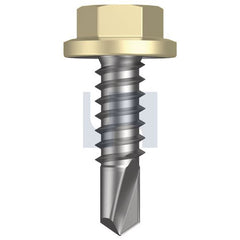 Hobsons - #14-14 x 22 - Sandbank (Straw) - Metal SDS Flanged Hex Head - Class 4 | TSAM4FH1414022