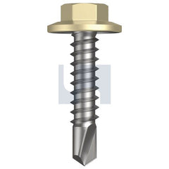 Hobsons - #14-14 x 22 - Sandbank (Straw) - Metal SDS 5 16af Flanged Hex - Class 4 | TSAM4RH1414022
