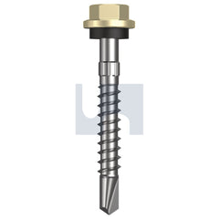 Hobsons - #14-10 x 50 Sandbank (Straw) -Cl4 As3566 + Scratchguard Metal Sds Hex Head + Washer | Q335-Sa (Pack Of 1000)