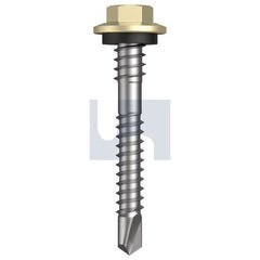 Hobsons - #12-14 x 43 - Sandbank (Straw) - Metal SDS Hex + Washer + Xgrip - Class 4 | TSAM4XH1214043