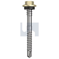 Hobsons - #12-14 x 55 - Sandbank (Straw) - + Scratchguard Metal SDS Hex + Washer + Xgrip - Class 4 | TSAM4XS1214055