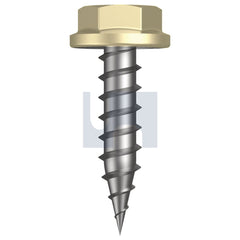 Hobsons - #10-12 x 20 SANDBANK (STRAW) -CL4 AS3566 NEEDLE PT SDS FLANGED HEX | Q150-SA (Pack of 1000)