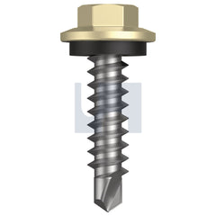 Hobsons - M6.2-13 x 25 Sandbank (Straw) -Cl4 As3566 Vmax Sds Hex + Washer | Qa47-Sa (Pack Of 500)