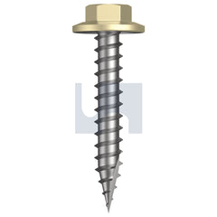 Hobsons - #12-11 x 35 SANDBANK (STRAW) -CL4 AS3566 TYPE 17 FLANGED HEX HEAD | Q531-SA (Pack of 1000)