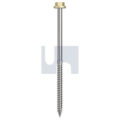 Hobsons - #14-10 x 125 - Sandbank (Straw) - + Scratchguard Type 17 Flanged Hex Head - Class 4 | TSAW4FS1410125