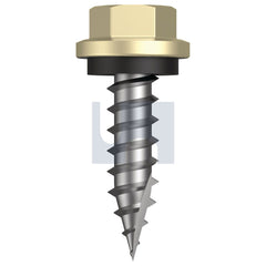 Hobsons - #14-10 x 25 Sandbank (Straw) -Cl4 As3566 Type 17 Hex Head + Washer | Q615-Sa (Pack Of 1000)