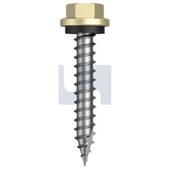 Hobsons - #14-10 x 40 Sandbank (Straw) -Cl4 As3566 Type 17 Hex Head + Washer | Q620-Sa (Pack Of 1000)