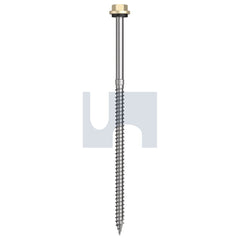 Hobsons - #14-10 x 150 Sandbank (Straw) -Cl4 As3566 + Scratchguard Type 17 Hex Head + Washer | Q660-Sa (Pack Of 250)