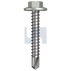Hobsons - #12-14 x 35 - Shale Grey (Gull Grey) - Metal SDS Flanged Hex Head - Class 3 | TSGM3FH1214035