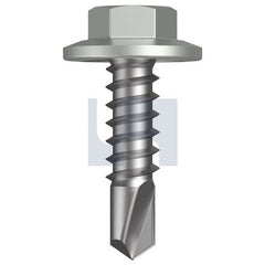 Hobsons - #12-14 x 20 - Shale Grey (Gull Grey) - Metal SDS Flanged Hex Head - Class 4 | TSGM4FH1214020