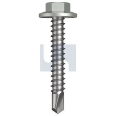 Hobsons - #12-14 x 35 - Shale Grey (Gull Grey) - Metal SDS Flanged Hex Head - Class 4 | TSGM4FH1214035