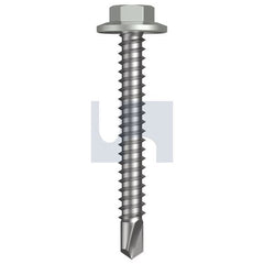 Hobsons - #12-14 x 45 - Shale Grey (Gull Grey) - Metal SDS Flanged Hex Head - Class 4 | TSGM4FH1214045