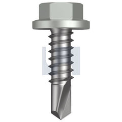 Hobsons - #14-14 x 22 - Shale Grey (Gull Grey) - Metal SDS Flanged Hex Head - Class 4 | TSGM4FH1414022