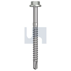 Hobsons - #14-10 x 75 - Shale Grey (Gull Grey) - + Scratchguard Metal SDS Flg Hex Head - Class 4 - Qty 500 | TSGM4FS1410075