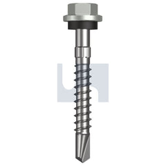 Hobsons - #14-10 x 50 Shale Grey (Gull Grey) -Cl4 As3566 + Scratchguard Metal Sds Hex Head + Washer | Q335-Sg (Pack Of 1000)