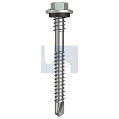 Hobsons - #12-14 x 53 - Shale Grey (Gull Grey) - Metal SDS Hex + Washer + Xgrip - Class 4 | TSGM4XH1214053