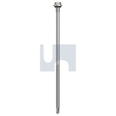 Hobsons - #14-14 X 175 Shale Grey (Gull Grey) -Cl4 As3566 Metal Sds Hex + Washer + Xgrip | Qa23-Sg (Pack Of 250)