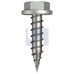 Hobsons - #10-12 x 20 SHALE GREY (GULL GREY) -CL4 AS3566 NEEDLE PT SDS FLANGED HEX | Q150-SG (Pack of 1000)