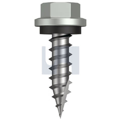 Hobsons - #14-10 x 25 Shale Grey (Gull Grey) -Cl4 As3566 Type 17 Hex Head + Washer | Q615-Sg (Pack Of 1000)