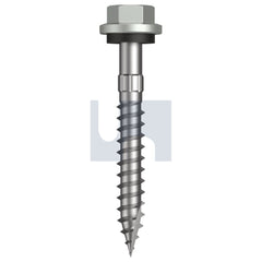 Hobsons - #14-10 x 50 Shale Grey (Gull Grey) -Cl4 As3566 + Scratchguard Type 17 Hex Head + Washer | Q625-Sg (Pack Of 1000)