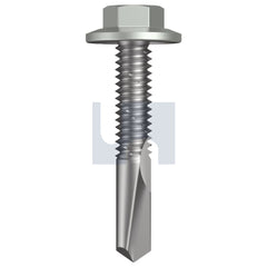 Hobsons - #12-24 x 32 - Surfmist (Titania) - S500 SDS Flanged Hex Head - Class 4 - Qty 1000 | TSM54FH1224032