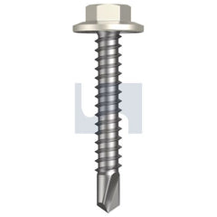 Hobsons - #12-14 x 35 - Surfmist (Titania) - Metal SDS Flanged Hex Head - Class 3 | TSMM3FH1214035