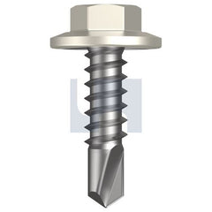 Hobsons - #12-14 x 20 - Surfmist (Titania) - Metal SDS Flanged Hex Head - Class 4 | TSMM4FH1214020