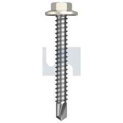 Hobsons - #12-14 x 45 - Surfmist (Titania) - Metal SDS Flanged Hex Head - Class 4 | TSMM4FH1214045