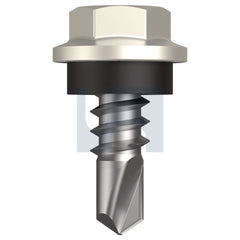 Hobsons - #8-18 x 12 Surfmist (Titania) -Cl4 As3566 Metal Sds Hex Head + Washer | Q273-Sm (Pack Of 1000)