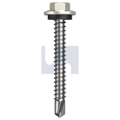 Hobsons - #12-14 x 45 - Surfmist (Titania) - Metal SDS Hex Head + Washer - Class 4 | TSMM4SH1214045