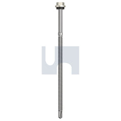 Hobsons - #14-14 x 150 Surfmist (Titania) -Cl4 As3566 + Scratchguard Metal Sds Hex Head + Washer | Q270-Sm (Pack Of 250)