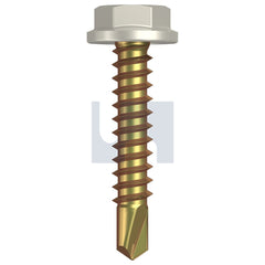 Hobsons - #10-16 x 25 SURFMIST (TITANIA) -ZYP AS3566 METAL SDS FLANGED HEX HEAD | Q507-SM (Pack of 1000)