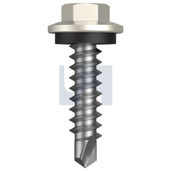 Hobsons - M6.2-11 x 25 Surfmist (Titania) -Cl4 As3566 Vmax Sds Hex + Washer | Qa73-Sm (Pack Of 500)