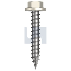Hobsons - #14-10 x 40 - Surfmist (Titania) - Type 17 Flanged Hex Head - Class 4 - Qty 1000 | TSMW4FH1410040