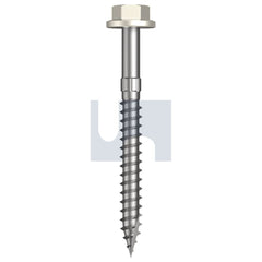 Hobsons - #14-10 x 65 - Surfmist (Titania) - + Scratchguard Type 17 Flanged Hex Head - Class 4 - Qty 500 | TSMW4FS1410065