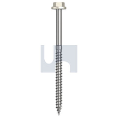 Hobsons - #14-10 x 100 - Surfmist (Titania) - + Scratchguard Type 17 Flanged Hex Head - Class 4 - Qty 250 | TSMW4FS1410100