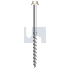 Hobsons - #14-10 x 115 - Surfmist (Titania) - + Scratchguard Type 17 Flanged Hex Head - Class 4 - Qty 250 | TSMW4FS1410115