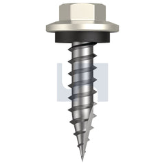 Hobsons - #12-11 x 25 SURFMIST (TITANIA) -CL4 AS3566 TYPE 17 HEX HEAD + WASHER | Q600-SM (Pack of 500)